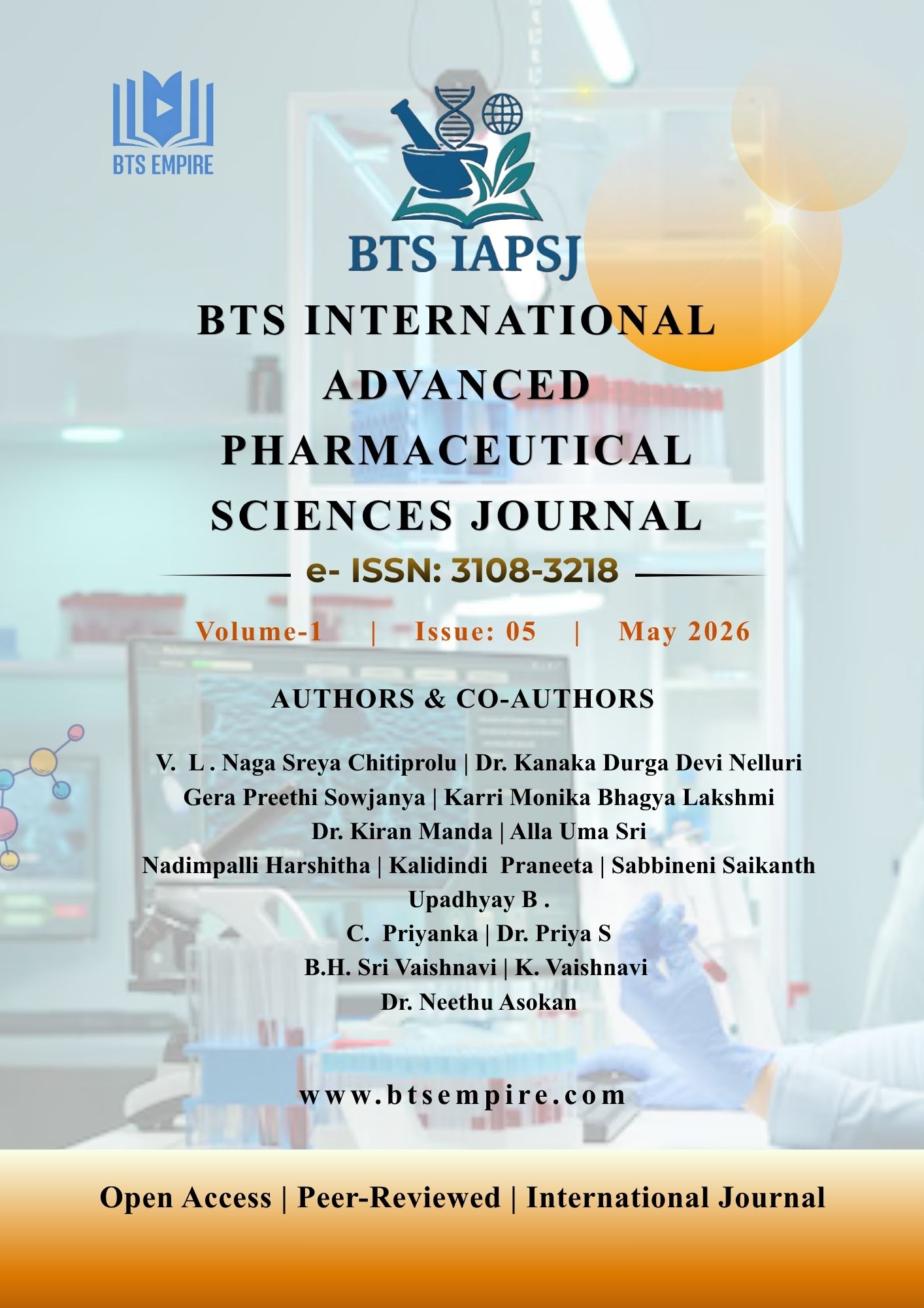 Vol. 01, No. 05-May.2026 - BTS INTERNATIONAL ADVANCED PHARMACEUTICAL SCIENCES JOURNAL