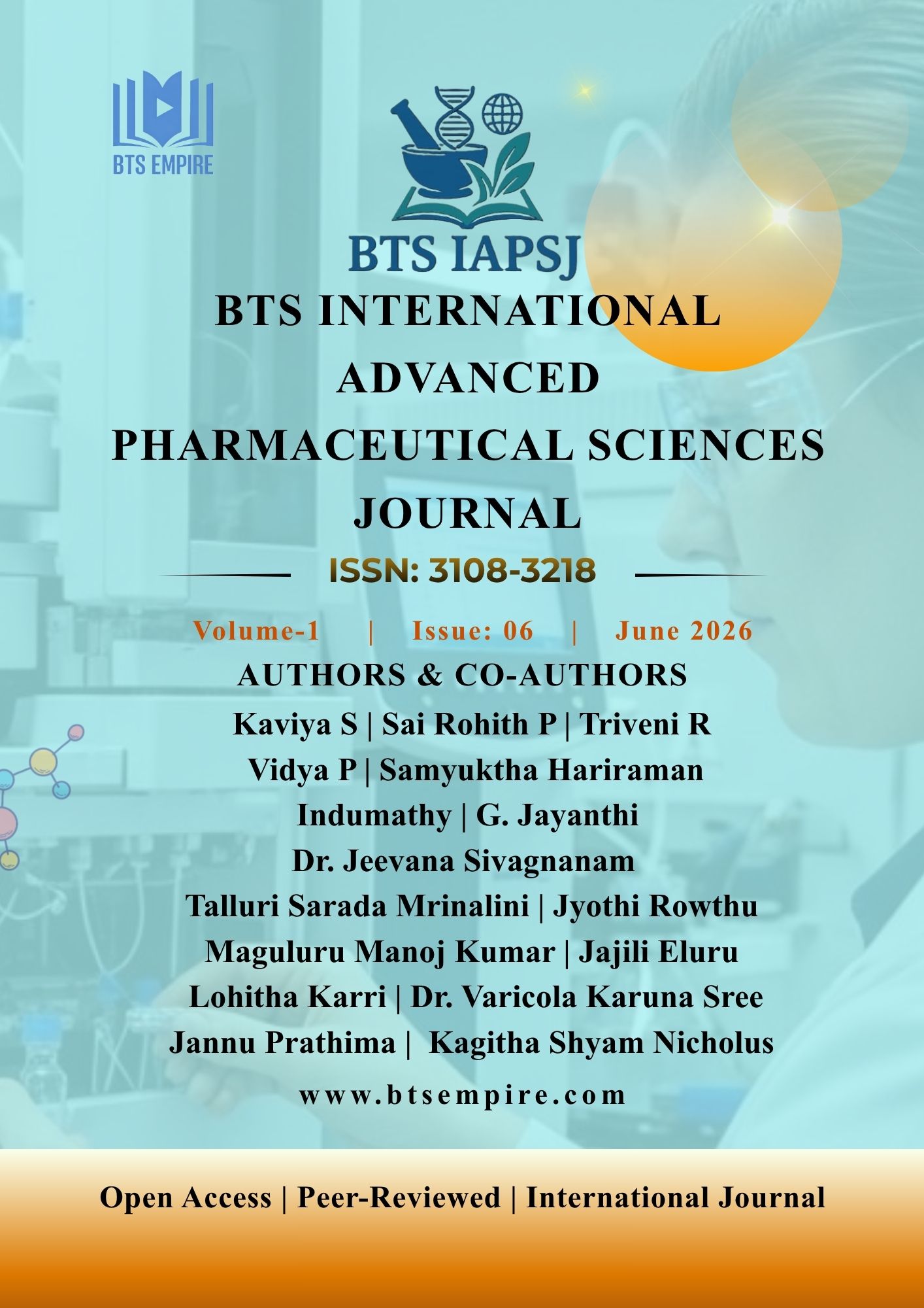 Vol. 01, No. 06-June.2026 - BTS INTERNATIONAL ADVANCED PHARMACEUTICAL SCIENCES JOURNAL