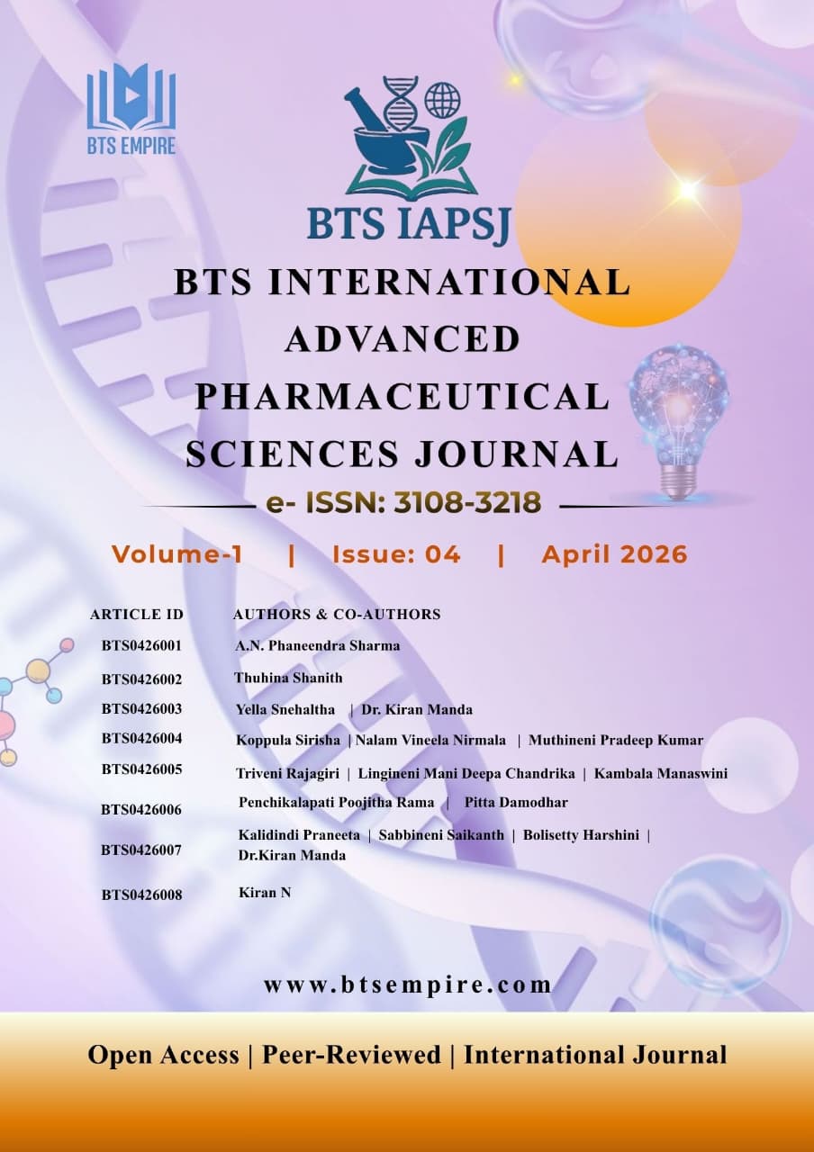 Vol. 01, No. 04-April.2026-BTS INTERNATIONAL ADVANCED PHARMACEUTICAL SCIENCES JOURNAL