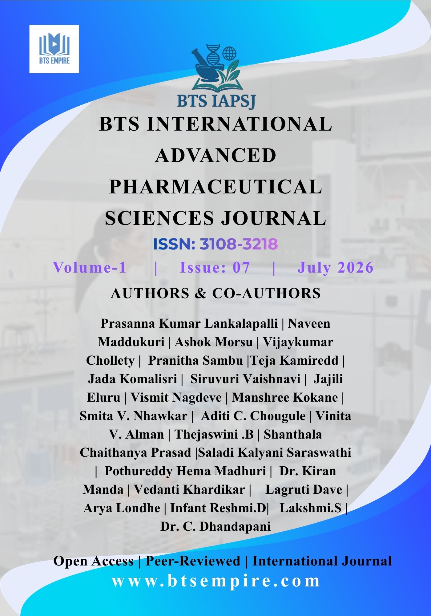 Vol. 01, No. 07-July.2026 - BTS INTERNATIONAL ADVANCED PHARMACEUTICAL SCIENCES JOURNAL